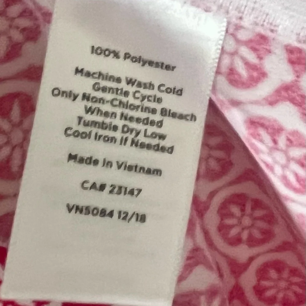 Talbots Pink and White Tie Front Top - Picture 6 of 6